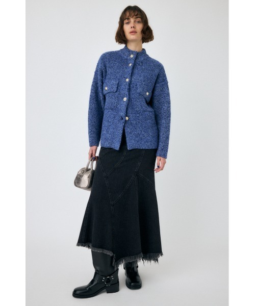 moussy MIX YARN OVER ニット カーディガン moussy｜MIX YARN OVER ニット カーディガン | Rakuten Fashion
