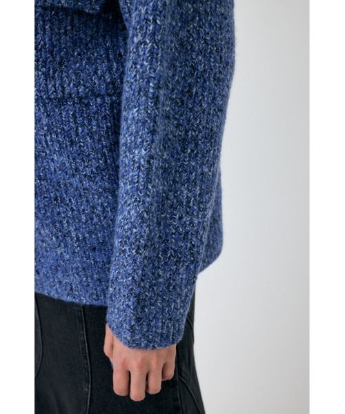 MOUSSY カーディガン MIX YARN OVER KNIT レディース : ZOZOTOWN