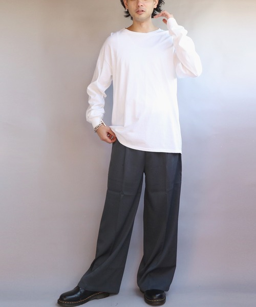 Pants ワイド パンツ ワイドパンツ スラックス メンズ レディース　M8 8（eight） スラックス カラーワイドパンツ メンズ レディース