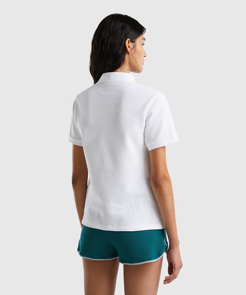 [BENETTON (UNITED COLORS OF BENETTON)] рубашка-поло с коротким рукавом LARGE темно-синий женский 