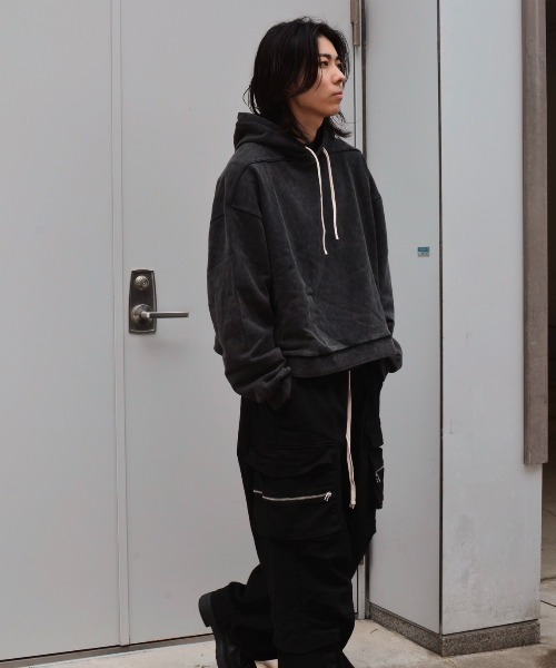 【値下げ】androp パーカー M ブラック ANDRAP パーカー ANDRAP/アンドラップ/PULLOVER PK/プルオーバー