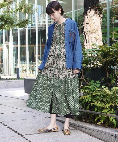 ブロックチェックティアードワンピース ブロックチェックティアードワンピース | DRESS | OBLI