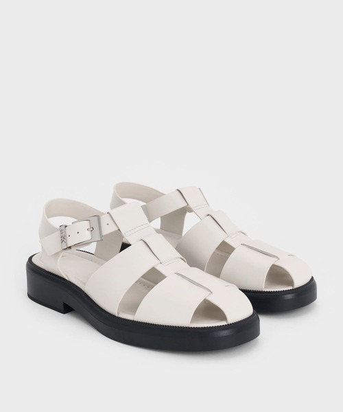 CHARLES ＆ KEITH（チャールズ&キース） サンダル レザー ケージ