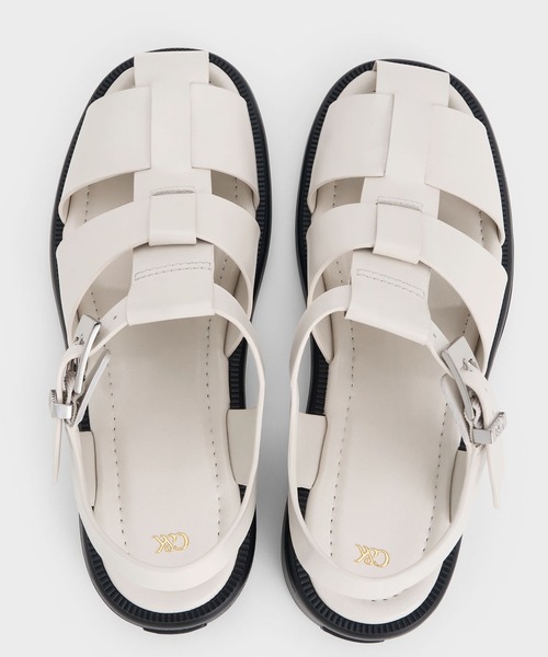 CHARLES ＆ KEITH（チャールズ&キース） サンダル レザー ケージ