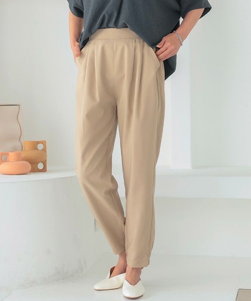 1% パンツ　新品タグ付 パンツ タック入りジョガーパンツ レディース : ZOZOTOWN Yahoo