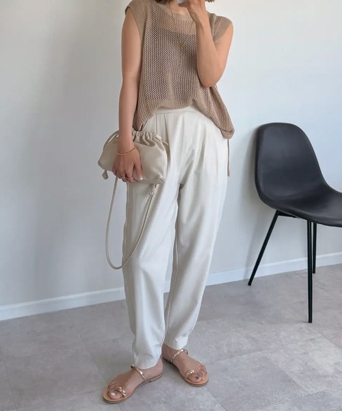 1% パンツ　新品タグ付 パンツ タック入りジョガーパンツ レディース : ZOZOTOWN Yahoo