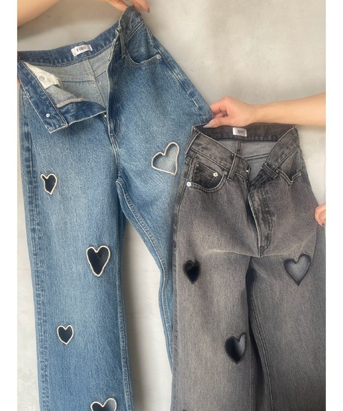 EVRIS デニムパンツ EVRIS ジーンズ デニム デニムパンツ リバースワイドデニム