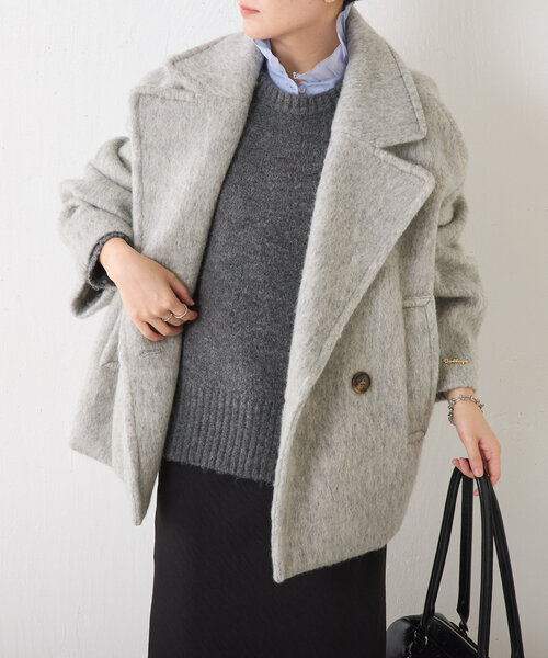 「COLLAGE GALLARDAGALANTE」 チェスターコート FREE ベージュ レディース_画像3