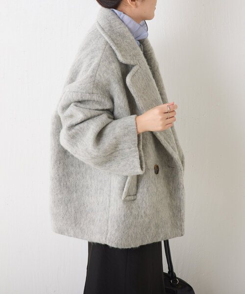 「COLLAGE GALLARDAGALANTE」 チェスターコート FREE ベージュ レディース_画像5