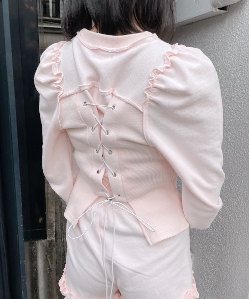 lilLilly リルリリー フリルスウェットパンツ LITTLE】2wayスウェットパンツ | lilLilly official webstore