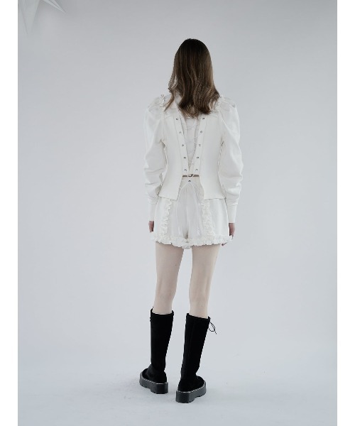 lilLilly パンツ フリルスウェットショートパンツ「セットアップ