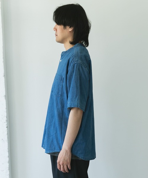 【 】CKJ デニムショートスリーブシャツ◆送料無料◆ MGV シャツ デニムショートスリーブシャツ メンズ レディース