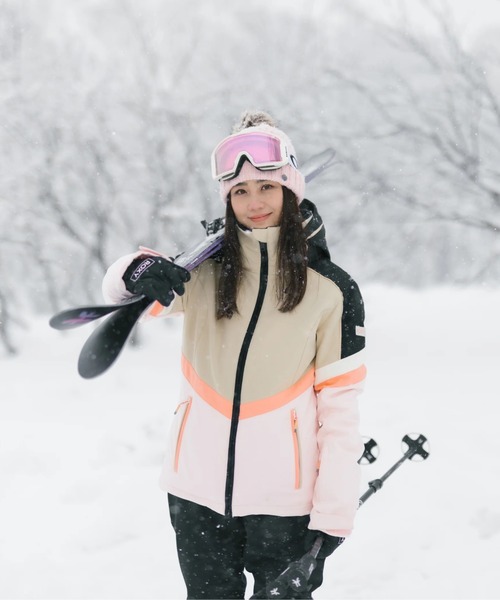 ROXY スノーボードウェア M マウンテンジャケット サーモンピンク