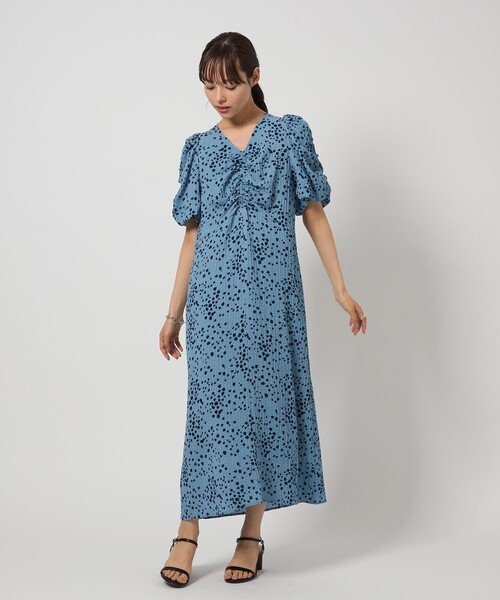 EMMEL REFINES バックリボンスリーブワンピース ネイビー UNITED ARROWS LTD. OUTLET｜<EMMEL REFINES>EM バックリボン