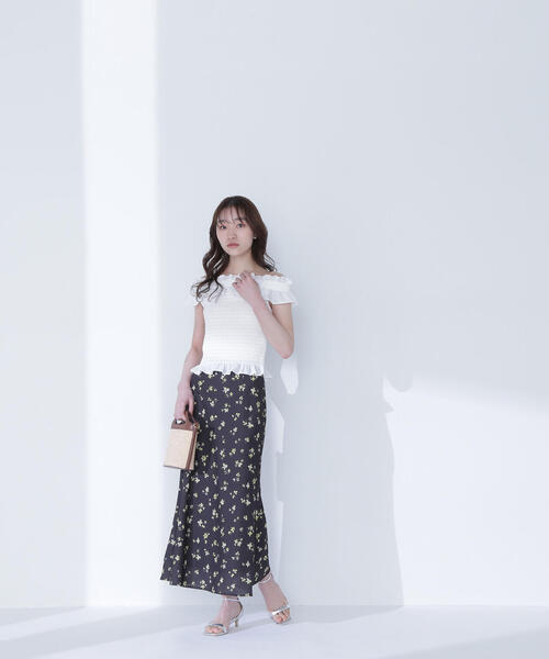 新品　NATURAL BEAUTY 花柄スカート NATURAL BEAUTY BASIC（ナチュラルビューティーベーシック）の