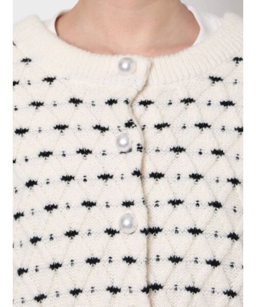 「CALNAMUR」 ニットカーディガン FREE ブルー レディース_画像5