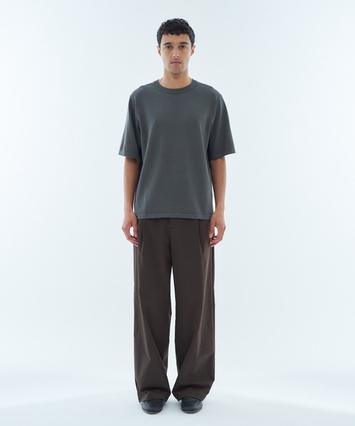 ニットコットンTシャツ ★関税込 COLUMN tシャツ / コットンニット カットソー 「THE COLUMN