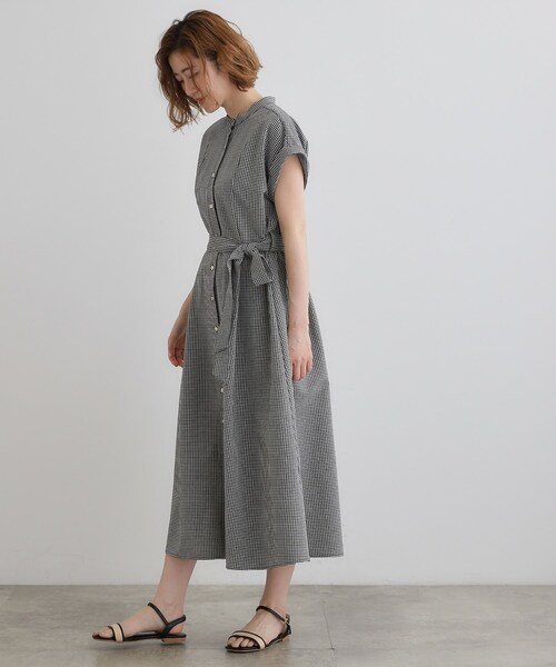 ワンピース　1度着用 lace hoodie offshoulder mini onepiece(M GRAY): ワンピース