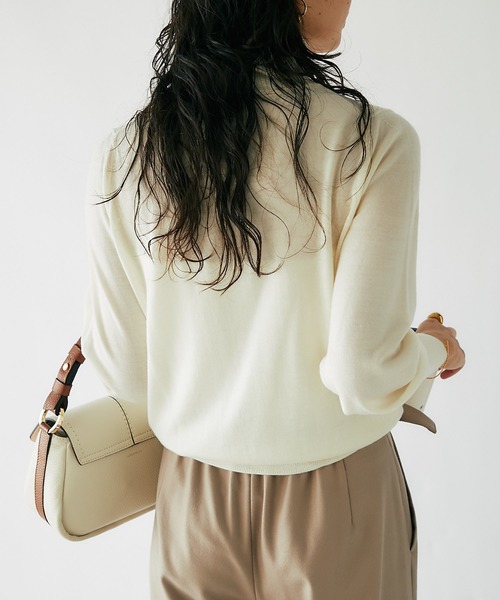 「RIVE DROITE」 タートルネックニット FREE オフホワイト レディース_画像7