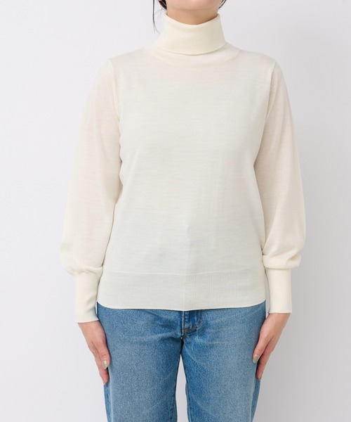 「RIVE DROITE」 タートルネックニット FREE オフホワイト レディース_画像8
