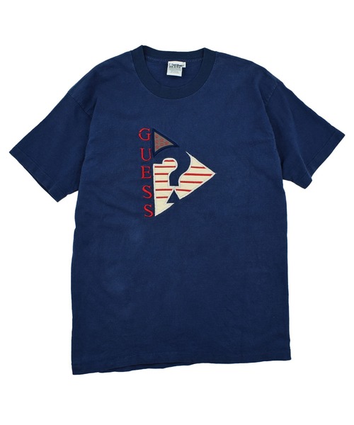 希少 GUESS 90s フォト Tシャツ vintage 日本製 GUESS（ゲス） tシャツ 「ヴィンテージ古着」90's GUESS ロゴ Tシャツ