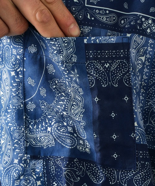 EDWIN（エドウィン） シャツ バンダナ オープンカラーシャツ 半袖