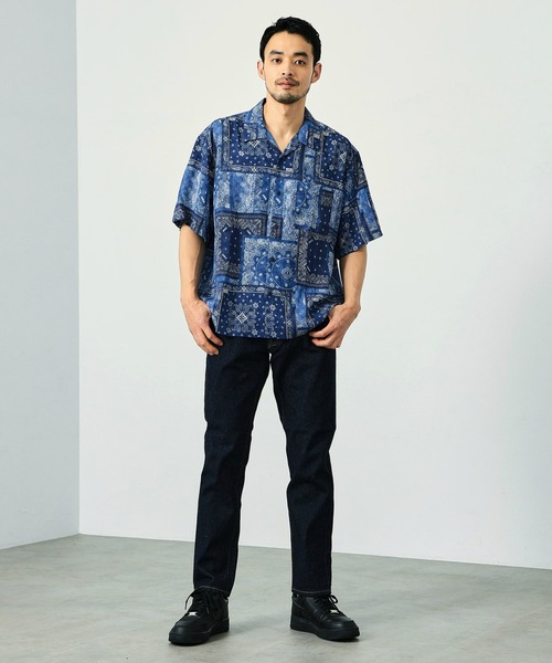 EDWIN（エドウィン） シャツ バンダナ オープンカラーシャツ 半袖