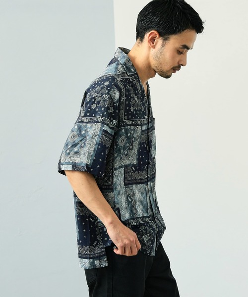 EDWIN（エドウィン） シャツ バンダナ オープンカラーシャツ 半袖