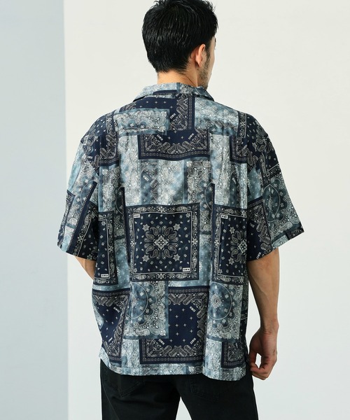 EDWIN（エドウィン） シャツ バンダナ オープンカラーシャツ 半袖