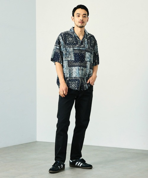 EDWIN（エドウィン） シャツ バンダナ オープンカラーシャツ 半袖