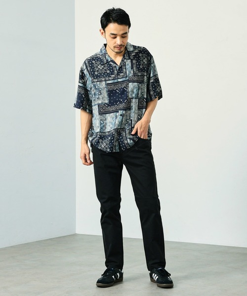 EDWIN（エドウィン） シャツ バンダナ オープンカラーシャツ 半袖