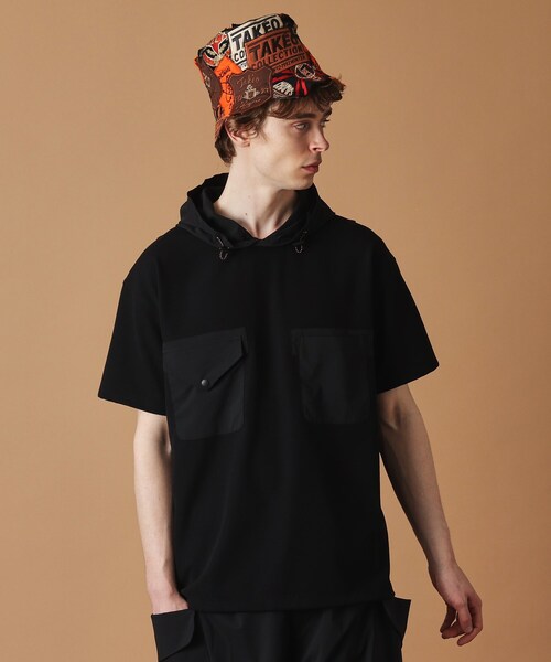 40CARATS&525 BY TAKEO KIKUCHI tシャツ フード付き半袖Tシャツ