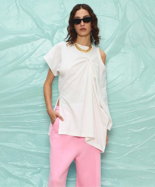 tシャツ Multiway Twist T-shirt/マルチウェイツイストTシャツ「MAISON SPECIAL/メゾンスペシャル」 レディース Multiway Twist T-shirt/マルチウェイツイストTシャツ【MAISON
