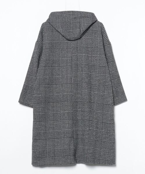 「DAY CLOSET」 ノーカラーコート M グレー レディース_画像2