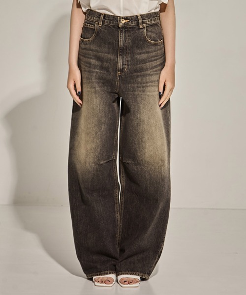 STUDIOUS Barrel Leg Jeans バレルレッグジーンズ 旬なデニムに着替えよう - STUDIOUS