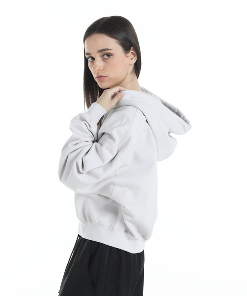 Y-3 パーカー W BRUSHED TERRY BOXY HOODIE レディース : ZOZOTOWN