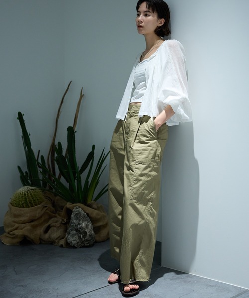 サテンカーゴパンツ♪38ブラック美品 PICCIN（ピッチン）の「サテンカーゴパンツ（カーゴパンツ）」 - WEAR