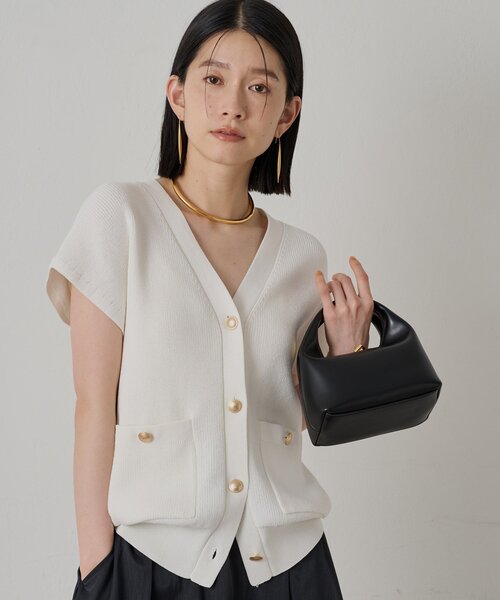 ニット セーター フレンチニットカーデ レディース Loungedress ニット セーター フレンチニットカーデ レディース