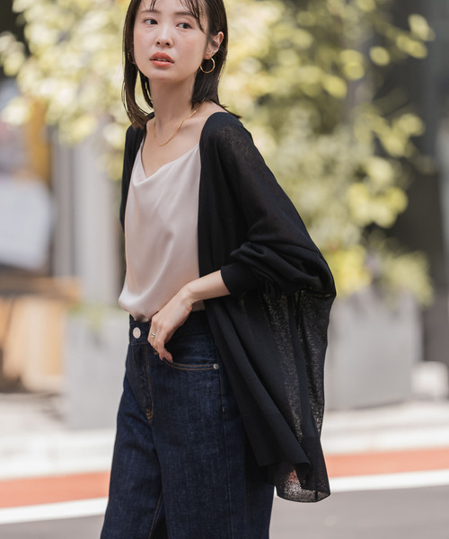 ノーブル 完売品 24SS 洗える 18Gシアーカーディガン 2 リネン混 ノーブル 完売品 24SS 洗える 18Gシアーカーディガン 2 リネン混
