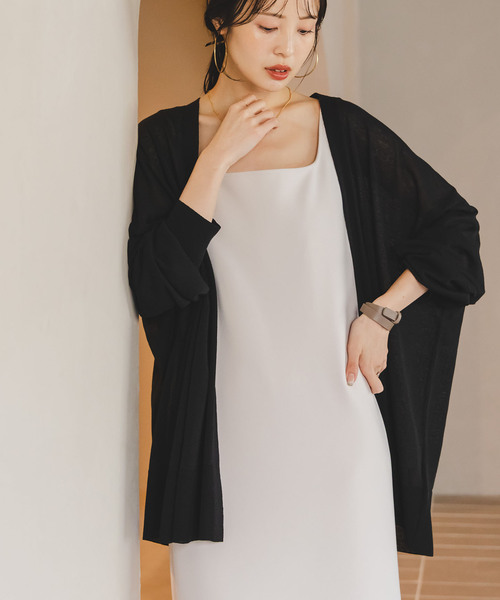 noble カーディガン NOBLE カーディガン 「WEB限定追加」「洗える」18Gシアー