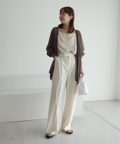 noble カーディガン NOBLE カーディガン 「WEB限定追加」「洗える」18Gシアー