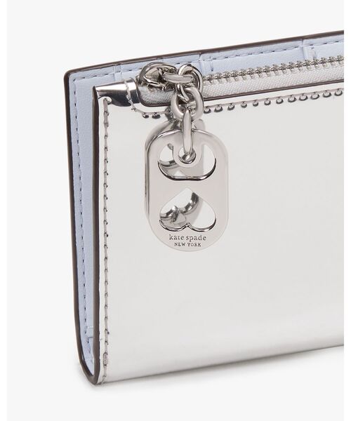 kate spade ★デヴィン スモール スリム 二つ折り財布★ デヴィン ピクセル ハート スモール スリム バイフォールド
