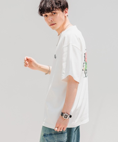 「RAGEBLUE」 半袖Tシャツ MEDIUM ホワイト メンズ