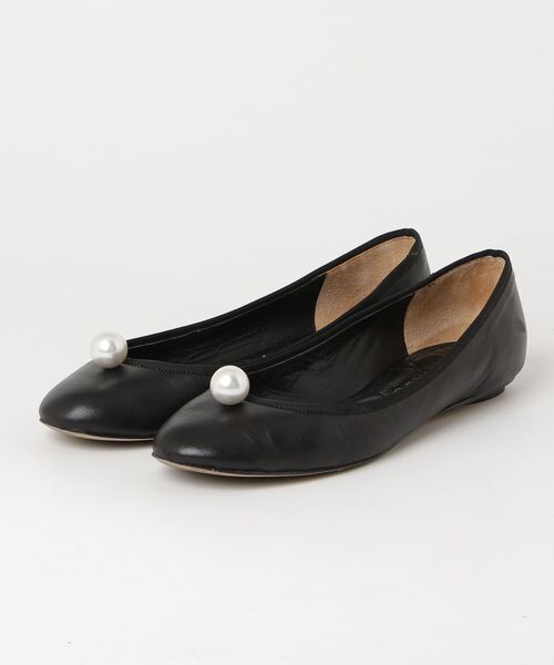 PIPPICHIC ブラック バレエシューズ PIPPICHIC 「PIPPICHIC」 chu pearl バレエシューズ 38 ブラック