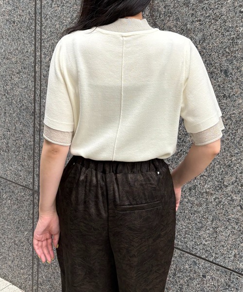 ニット セーター 「＆g'aime」ラメレイヤードニット　Glitter Layer Knit レディース &g'aime ニット セーター 「＆g'aime」ラメレイヤードニット