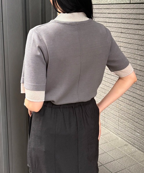 ニット セーター 「＆g'aime」ラメレイヤードニット　Glitter Layer Knit レディース &g'aime ニット セーター 「＆g'aime」ラメレイヤードニット