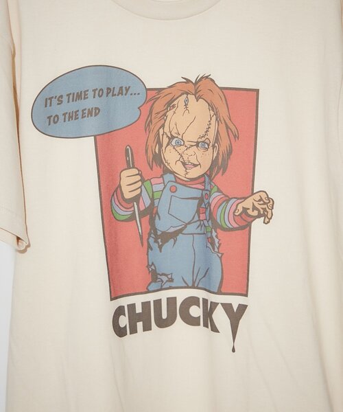 Lサイズ チャッキーTシャツ⭐️大人気商品⭐️新品未使用⭐️個性的 キャラクターT キャラクターTシャツ | チャッキー - NOISEANDKISSES