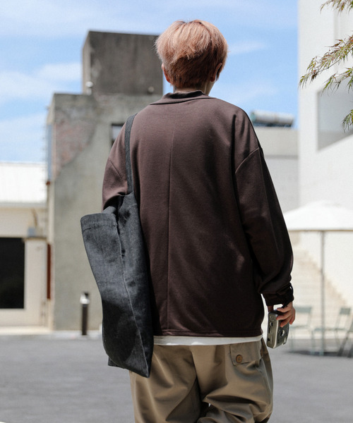 「neos」 「ACQUIESCE」長袖Tシャツ MEDIUM ブルーグレー メンズ