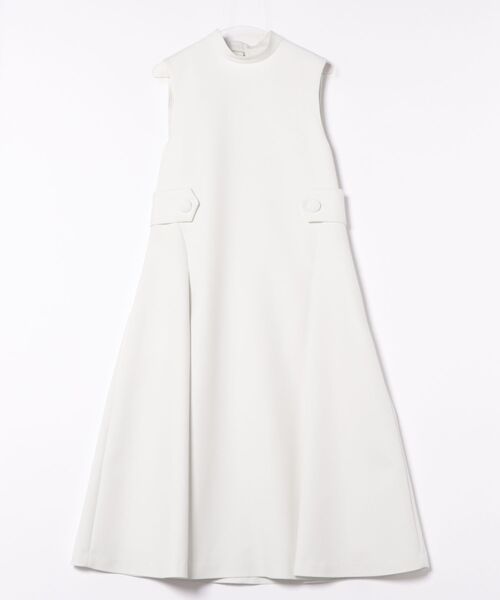 ADORE / 24SS/トリプルクロスワンピース/ノースリーブワンピース/38/ポリエステル/WHT ADORE（アドーア） ワンピース トリプルクロスワンピース : ZOZOTOWN