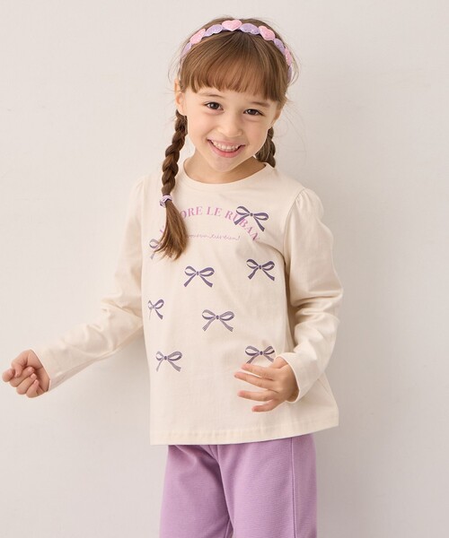 ANY tシャツ 「WEB限定」7days プリント 長袖Tシャツ キッズ